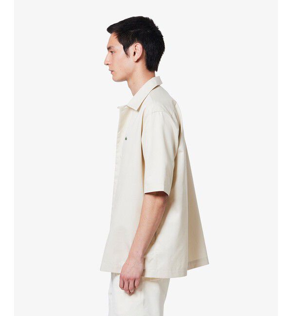 LACOSTE「シルクブレンドオープンカラーシャツ」|シャツ・ブラウス|