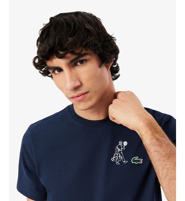LACOSTE「ウルトラドライバックプリントテニスTシャツ」|Tシャツ・カットソー|