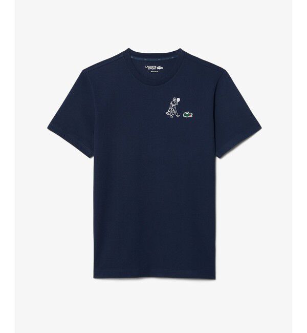 LACOSTE「ウルトラドライバックプリントテニスTシャツ」|Tシャツ・カットソー|