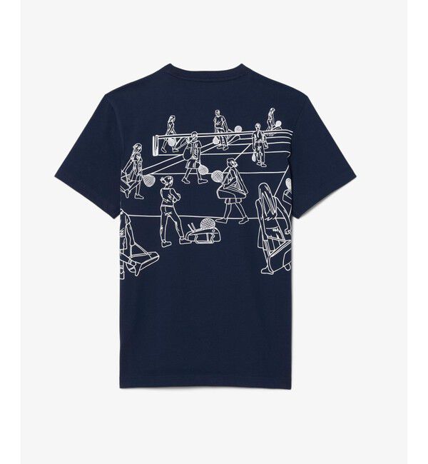 LACOSTE「ウルトラドライバックプリントテニスTシャツ」|Tシャツ・カットソー|