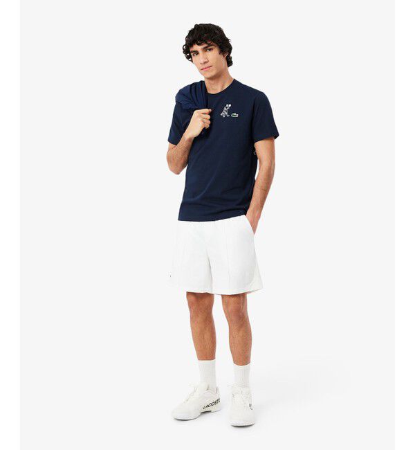 LACOSTE「ウルトラドライバックプリントテニスTシャツ」|Tシャツ・カットソー|