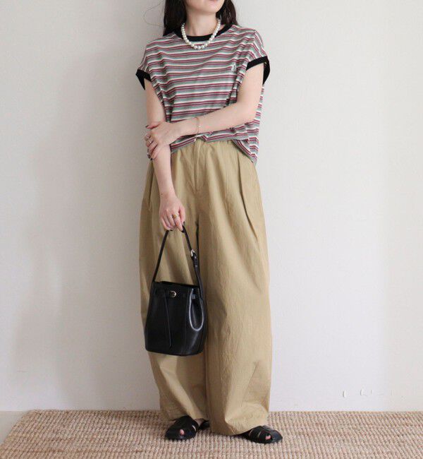 fredy emue「【GEVACO/ゲバコ】クルーネックフレンチスリーブTシャツ」|Tシャツ・カットソー|