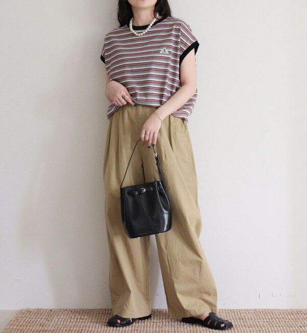 fredy emue「【GEVACO/ゲバコ】クルーネックフレンチスリーブTシャツ」|Tシャツ・カットソー|
