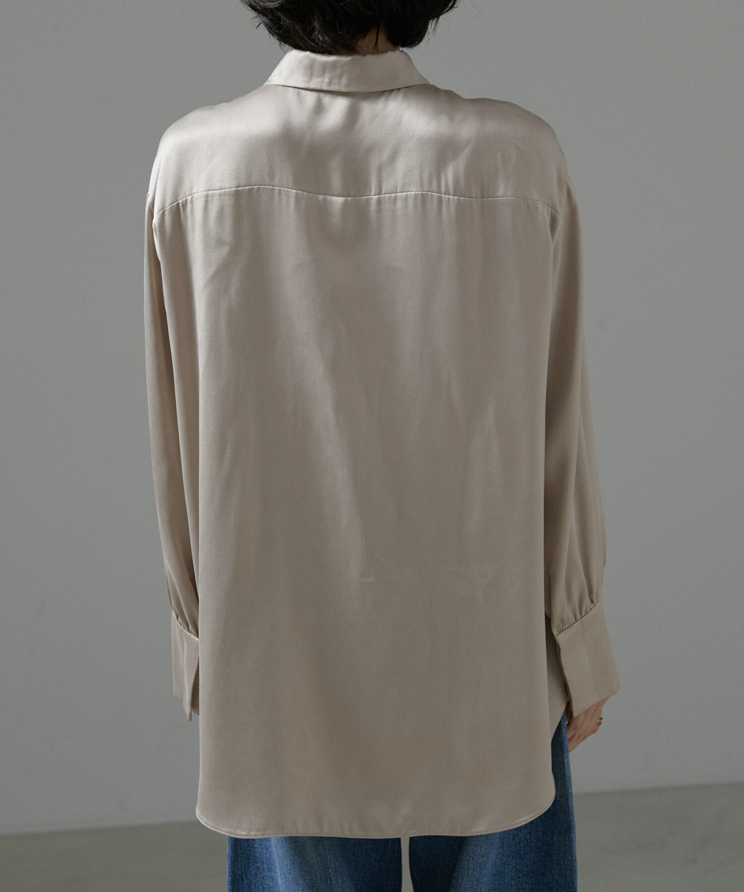 SALON adam et rope'「[24AW]GENTLE SILK シャツブラウス【セットアップ対応】」|シャツ・ブラウス|
