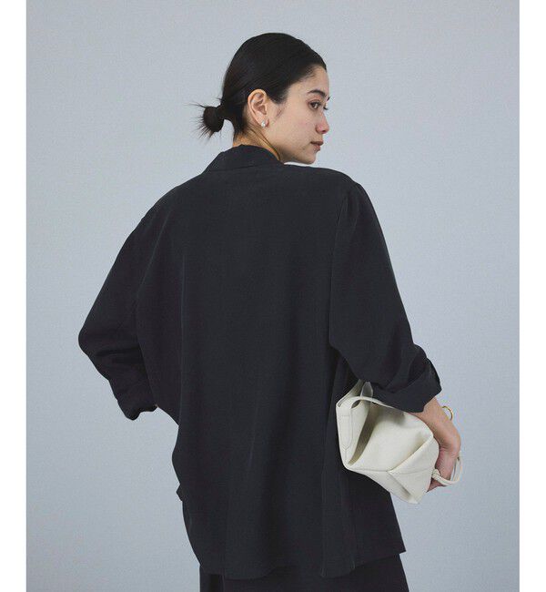 SALON adam et rope'「[25SS]GENTLE SILK ジャケット【セットアップ対応・洗える】」|テーラードジャケット|