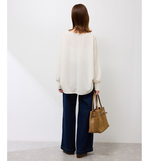 Rope&rsquo;Picnic「エアリーカットジョーゼットトップス」|Tシャツ・カットソー|