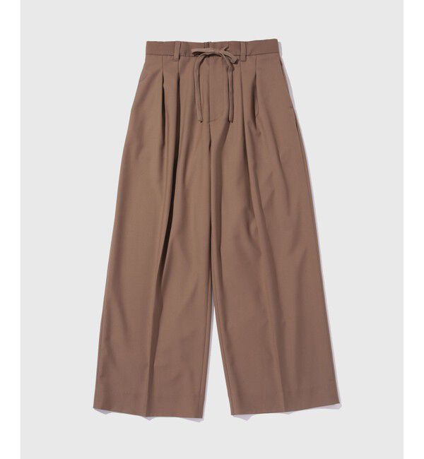 ADAM ET ROPE'「《新色》【WEB限定】2タック ワイドルーズ ドカンパンツ / シーズンレス / スラックス / ユニセックス」|スラックス|ブラウン系(22)