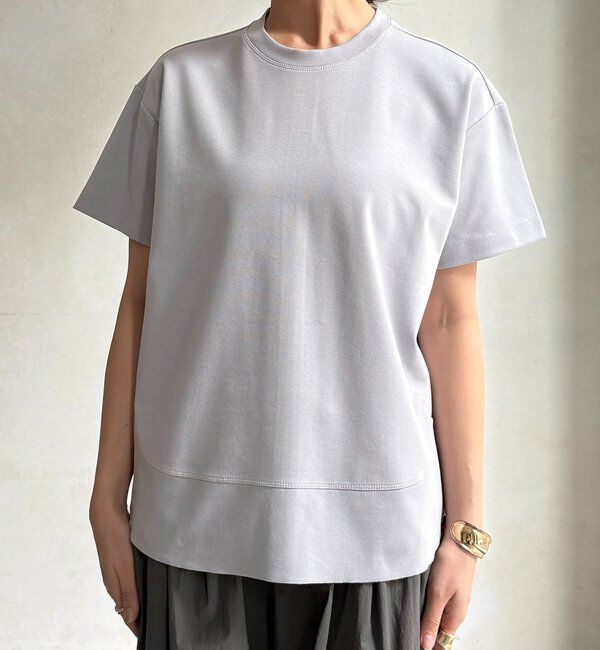  「裾切替半袖プルオーバー」|Tシャツ・カットソー|