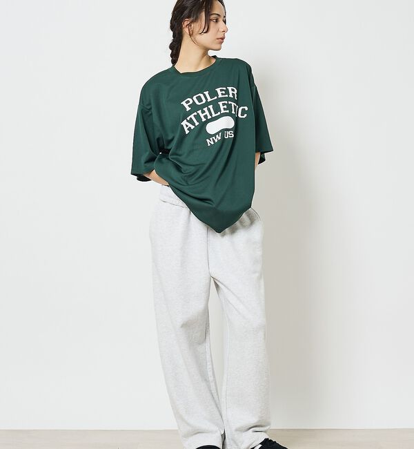 ABAHOUSE「【POLeR/ポーラー】ATHLETIC ロゴTシャツ / 61MCV0036」|Tシャツ・カットソー|
