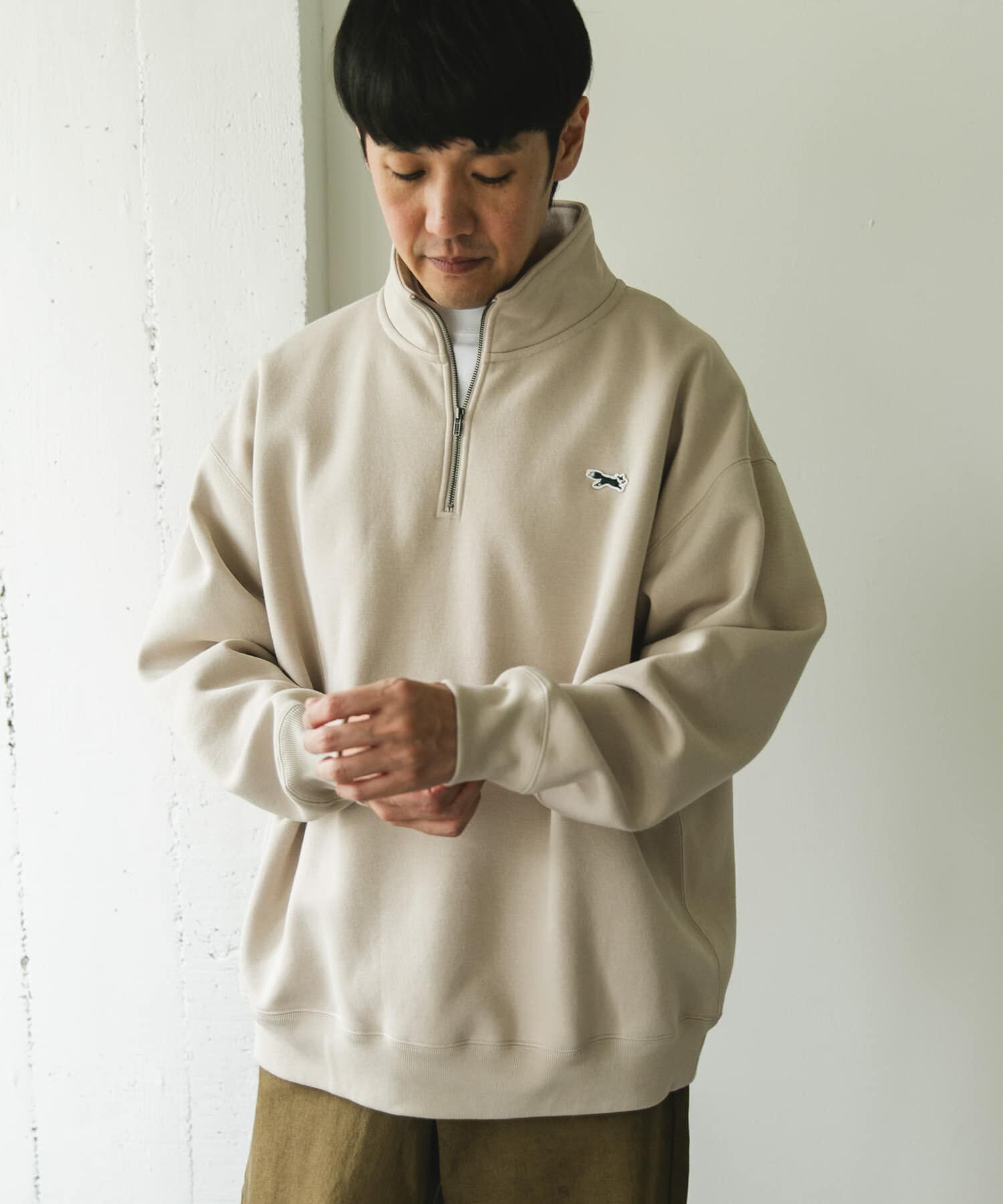 URBAN RESEARCH DOORS「『XLサイズ/WEB限定』『別注』PENNEYS&times;DOORS　THE FOX ハーフジップスウェット」|スウェット・ジャージ|