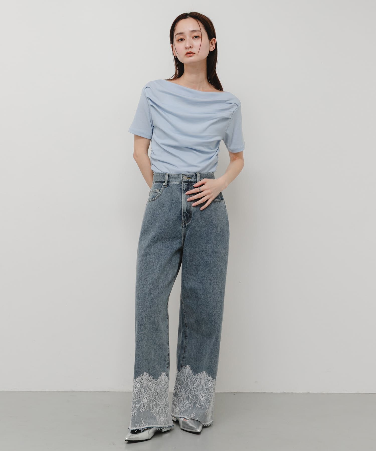 SENSE OF PLACE by URBAN RESEARCH「レースドッキングデニムパンツ」|その他|