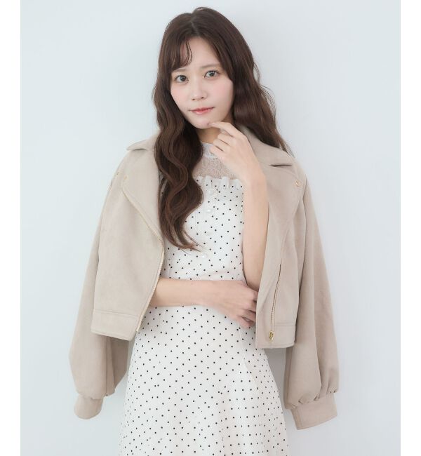  「Ladyショートライダース」|その他|ベージュ