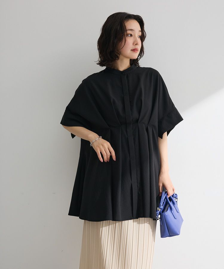 Green Parks「ウエストタックチュニック」|シャツ・ブラウス|Black