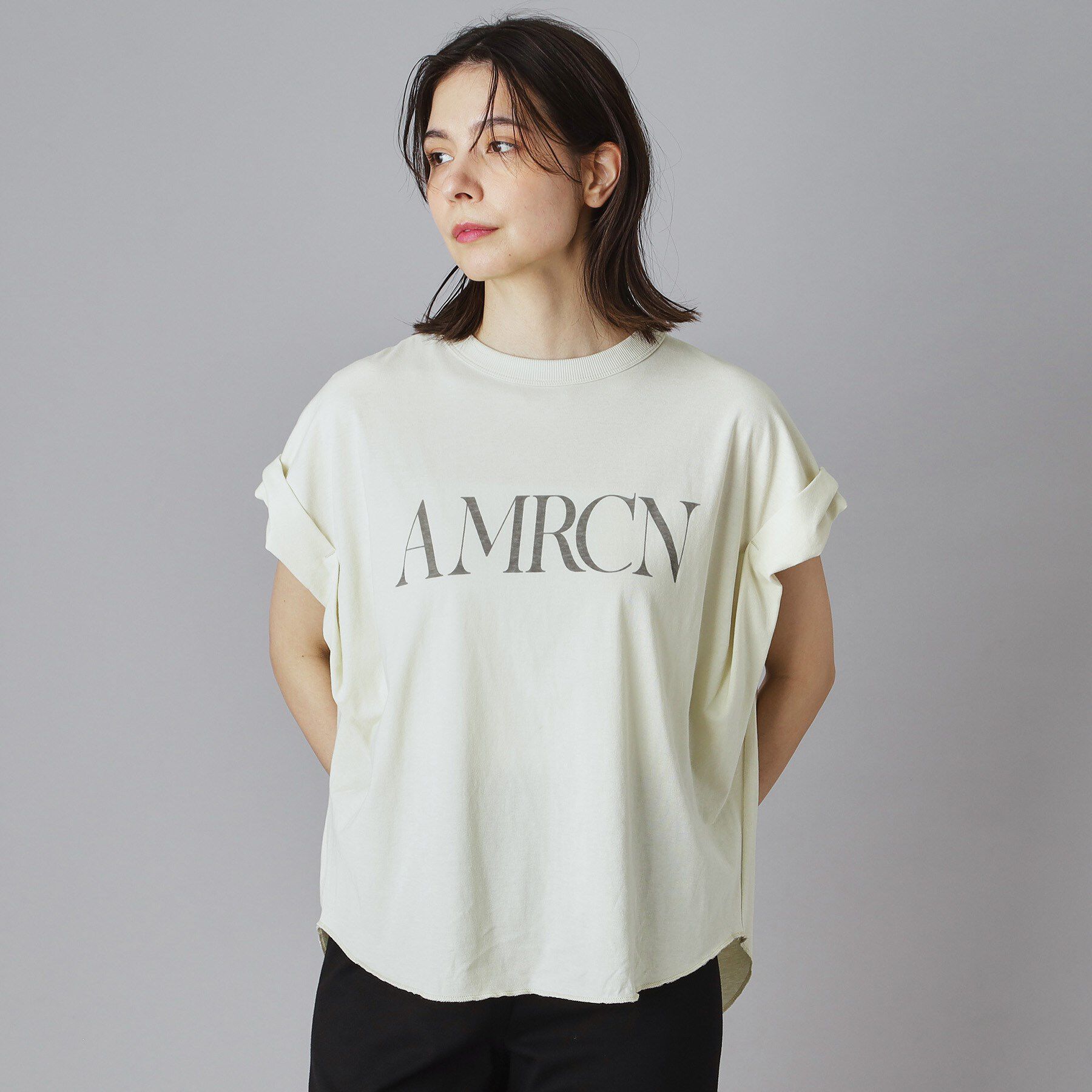 DRESSTERIOR「AMERICANA（アメリカーナ）ロールアップTシャツ」|Tシャツ・カットソー|