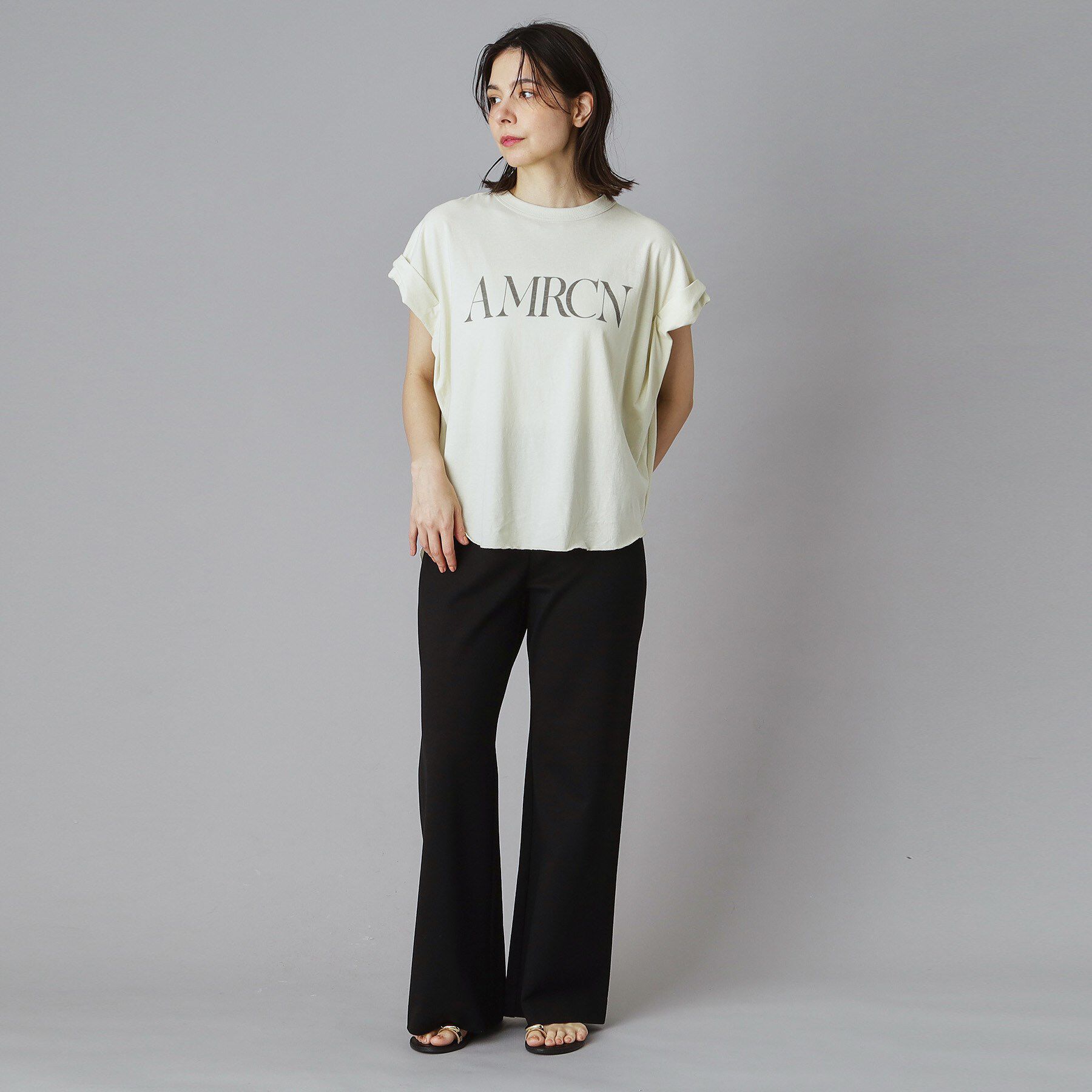 DRESSTERIOR「AMERICANA（アメリカーナ）ロールアップTシャツ」|Tシャツ・カットソー|