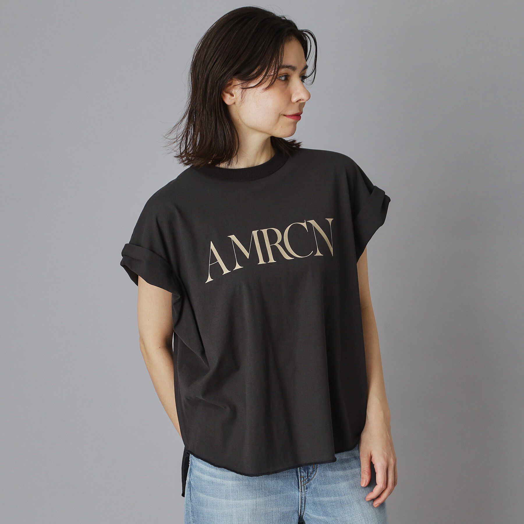 DRESSTERIOR「AMERICANA（アメリカーナ）ロールアップTシャツ」|Tシャツ・カットソー|