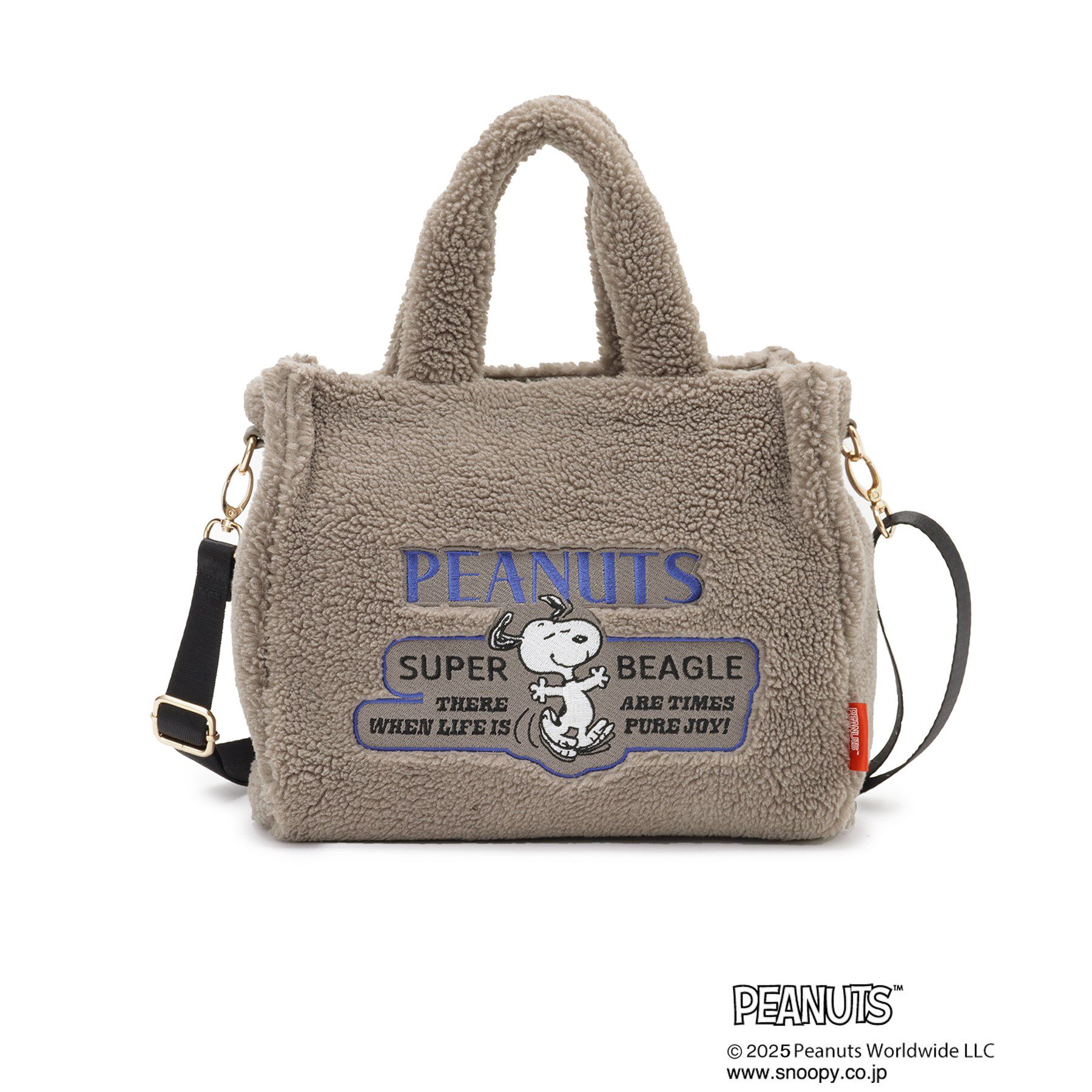 grove「【PEANUTS】ボアスクエア2WAYトート」|トートバッグ|