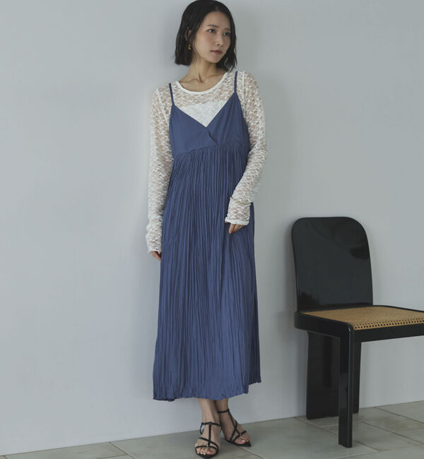 Doux archives「割繊ワッシャーキャミワンピ―ス」|ワンピース|