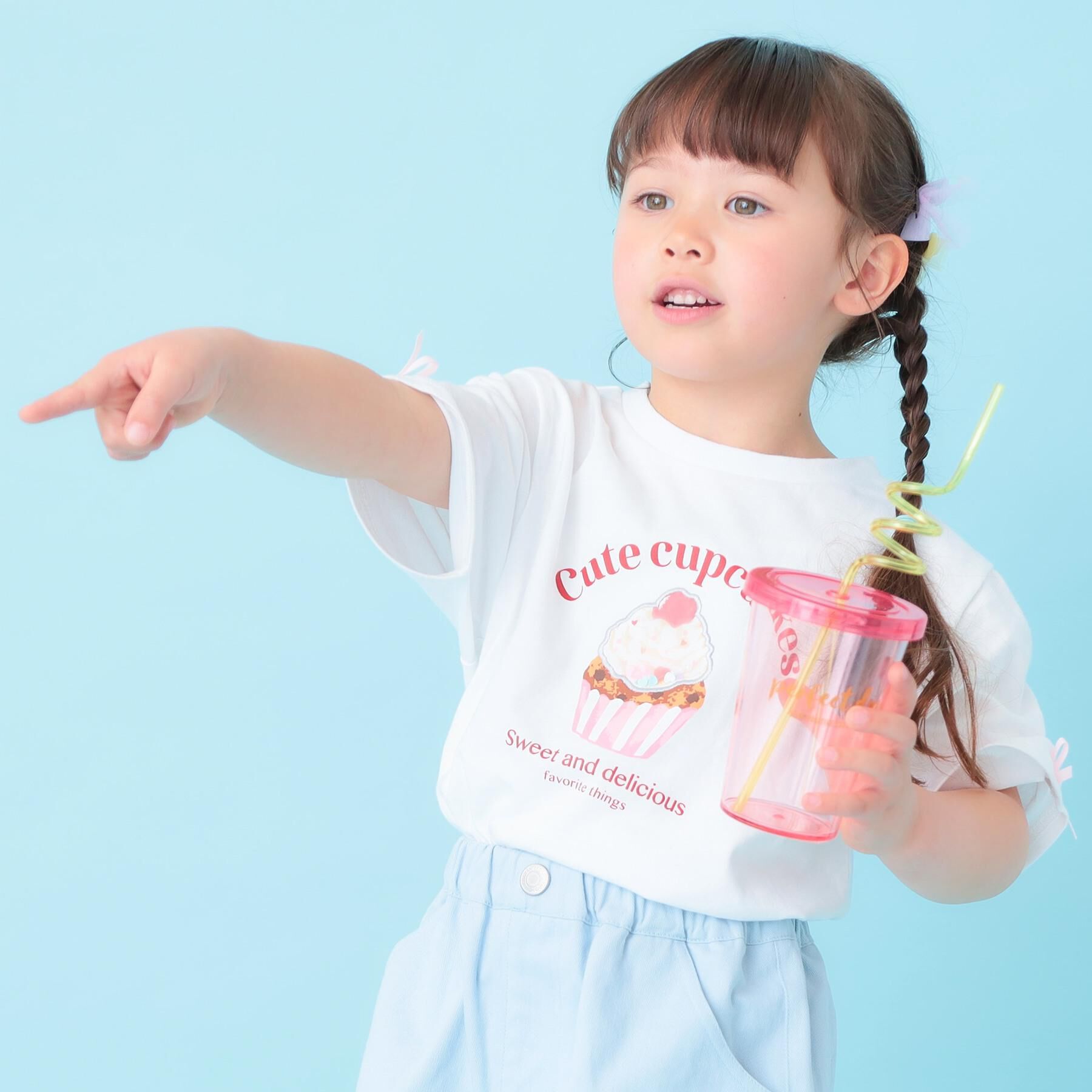SHOO･LA･RUE「【100-150cm】カップケージフレークTシャツ」|Tシャツ・カットソー|