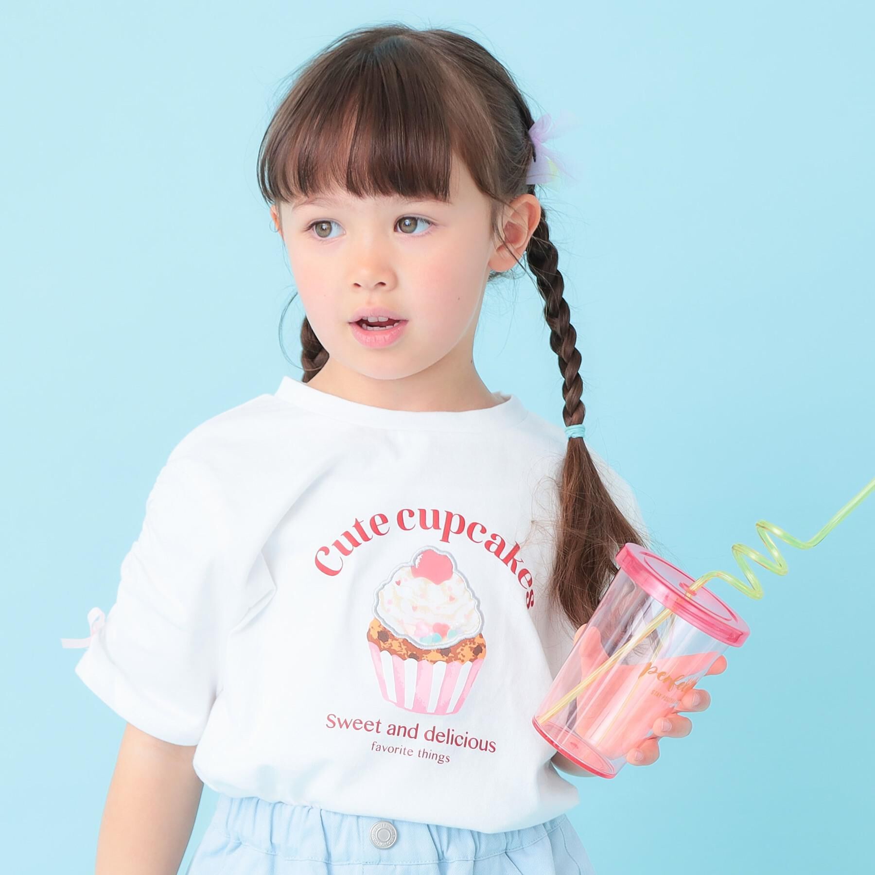 SHOO･LA･RUE「【100-150cm】カップケージフレークTシャツ」|Tシャツ・カットソー|