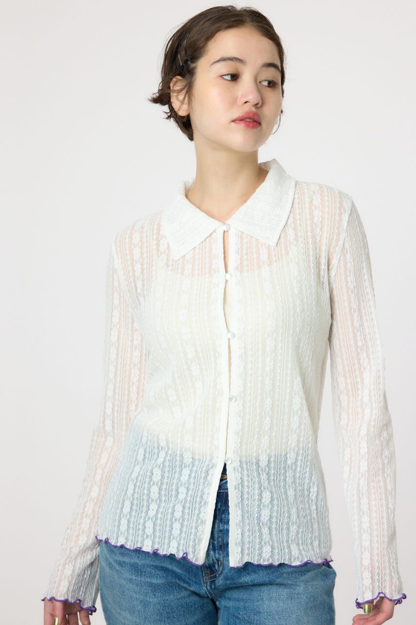 RODEO CROWNS「POINT COLOR シアーシャツ」|Tシャツ・カットソー|