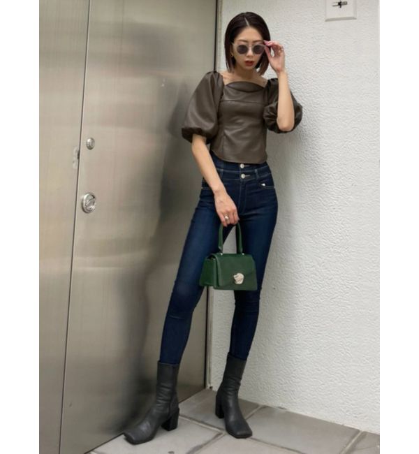 EMODA「ボリュームスリーブコンパクトトップ」|Tシャツ・カットソー|