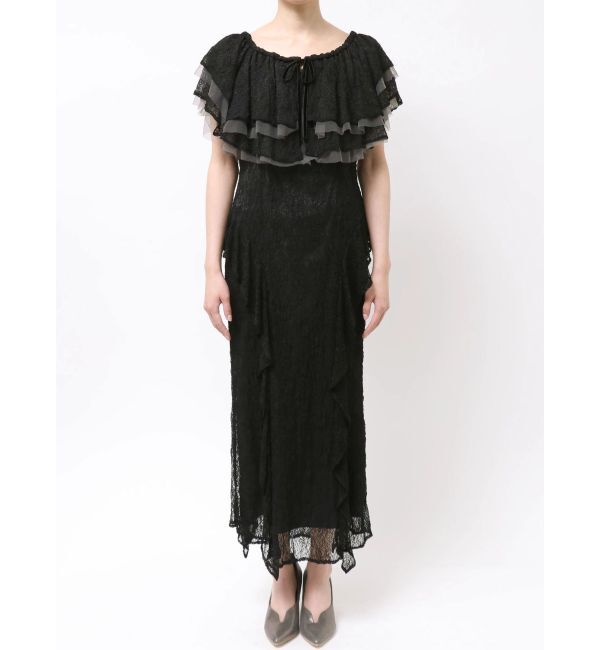 LAGUNAMOON「LADYレースフリルデザインボレロキャミワンピース」|ドレス|