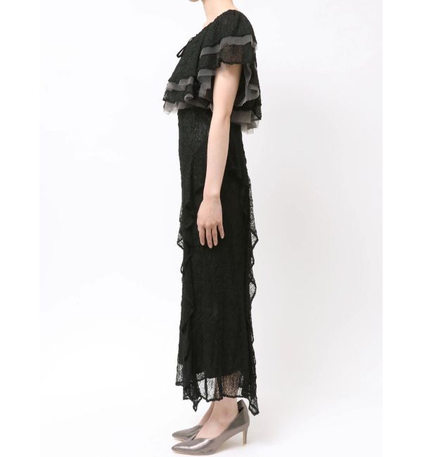 LAGUNAMOON「LADYレースフリルデザインボレロキャミワンピース」|ドレス|