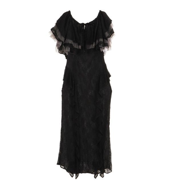 LAGUNAMOON「LADYレースフリルデザインボレロキャミワンピース」|ドレス|