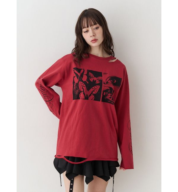 jouetie「ダメージグランジロンT」|Tシャツ・カットソー|