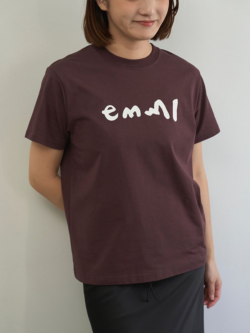 emmi atelier「ペイントemmiロゴTシャツ/UVカット/接触冷感」|Tシャツ・カットソー|BRW