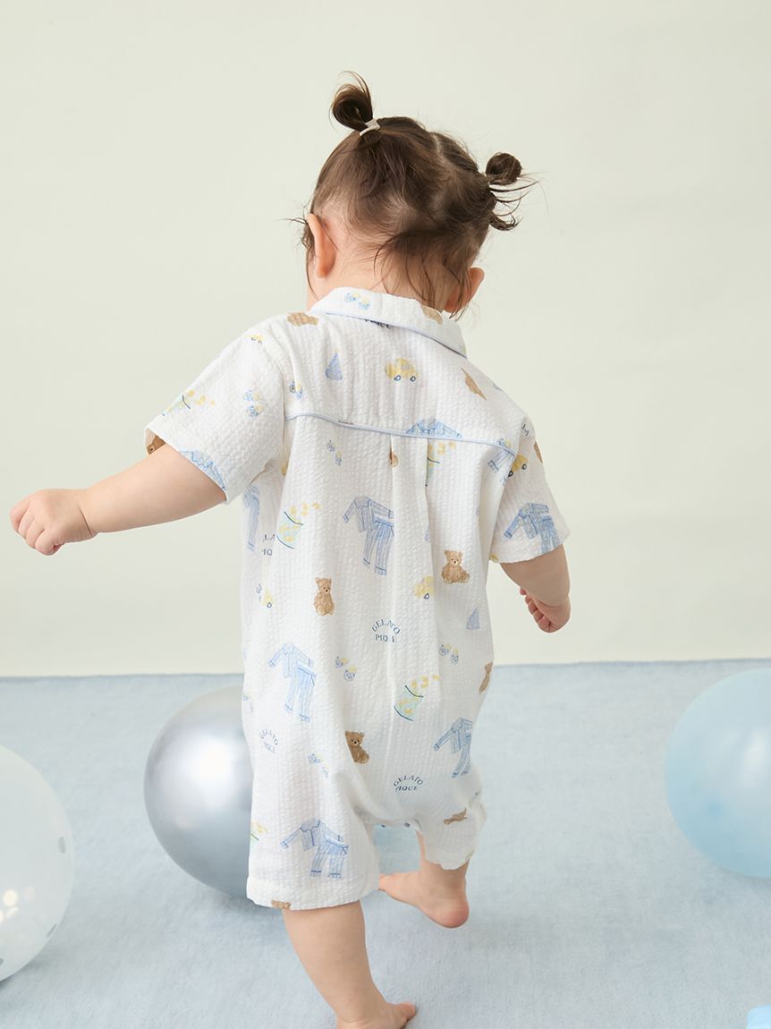 GELATO PIQUE KIDS & BABY「【BABY】パジャマパーティー柄ロンパース」|ロンパース|