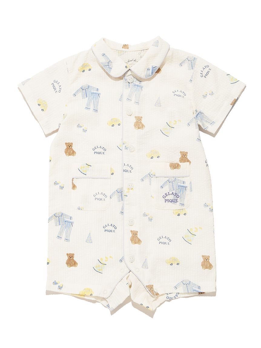GELATO PIQUE KIDS & BABY「【BABY】パジャマパーティー柄ロンパース」|ロンパース|