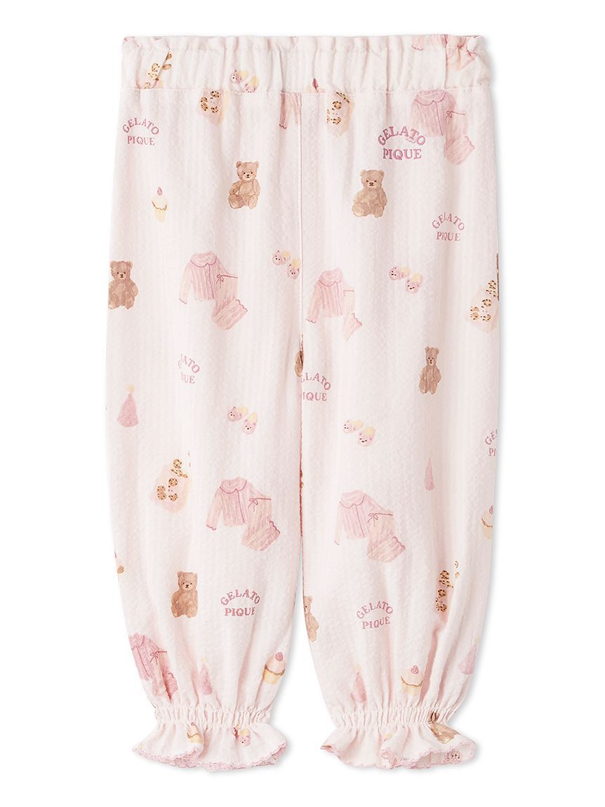 GELATO PIQUE KIDS & BABY「【BABY】パジャマパーティー柄シャーリングロングパンツ」|その他ベビーウェア|