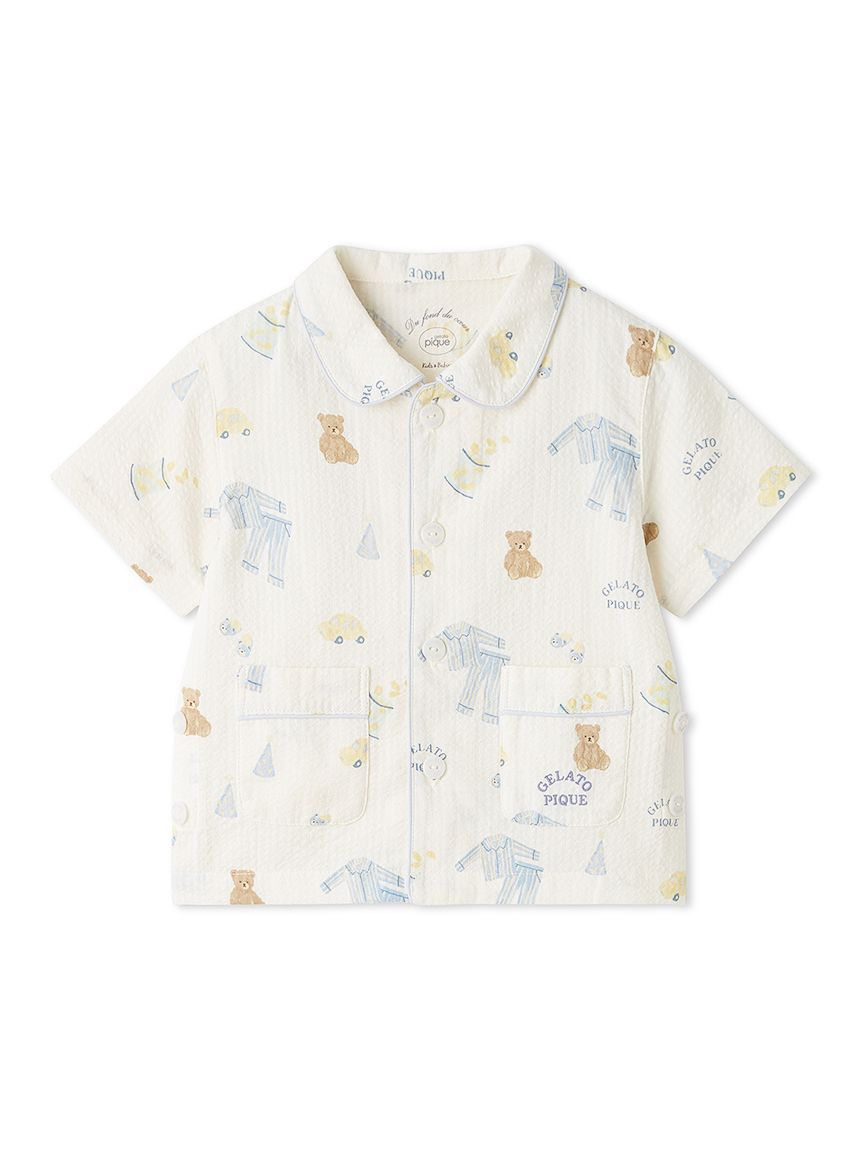 GELATO PIQUE KIDS & BABY「【BABY】パジャマパーティー柄シャツ」|その他ベビーウェア|