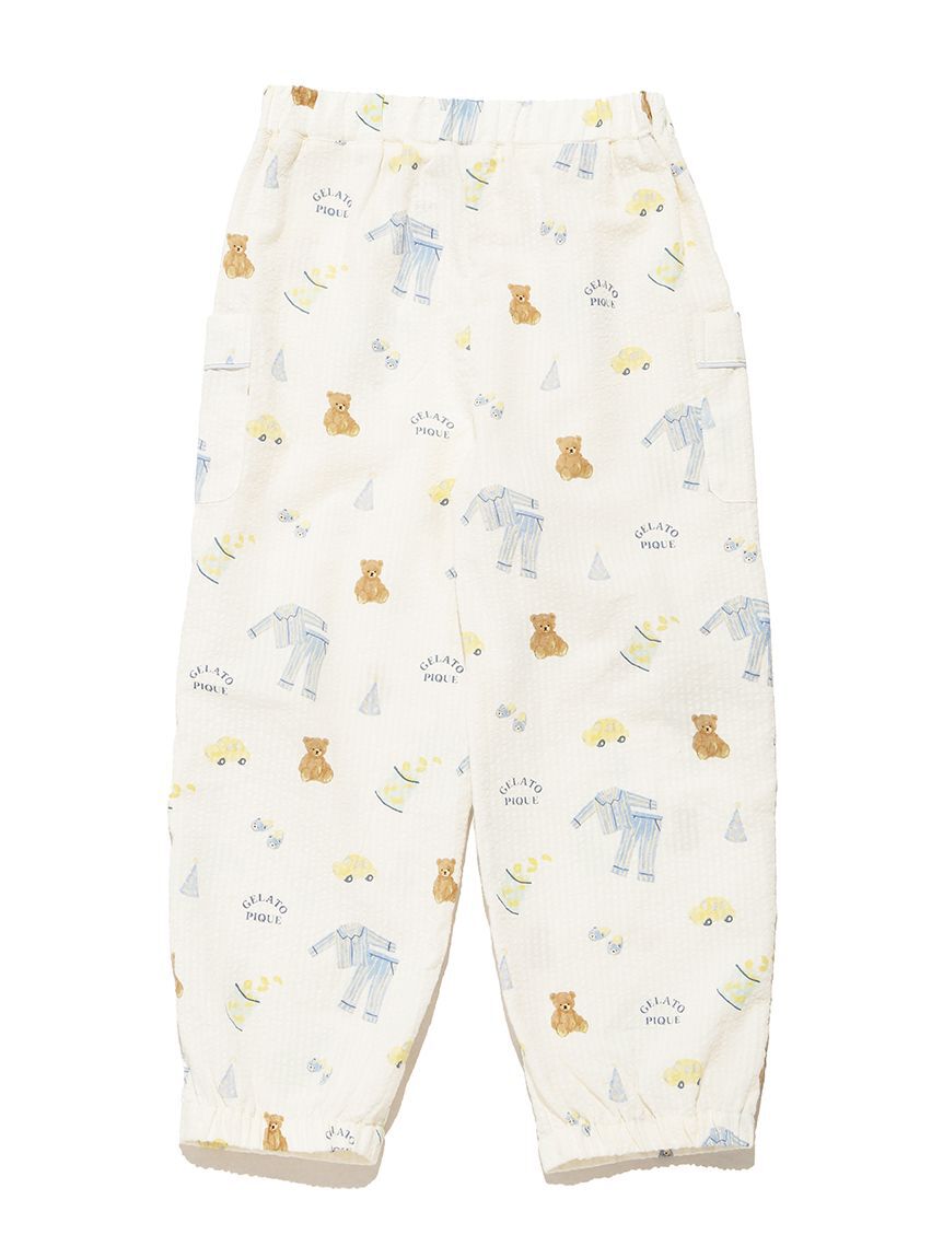 GELATO PIQUE KIDS & BABY「【KIDS】パジャマパーティー柄ロングパンツ」|ルームウェア|
