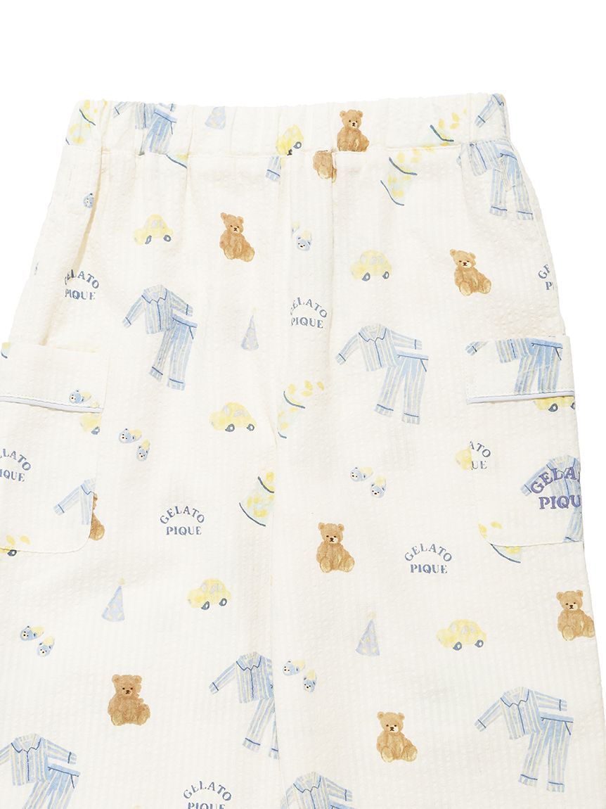 GELATO PIQUE KIDS & BABY「【KIDS】パジャマパーティー柄ロングパンツ」|ルームウェア|