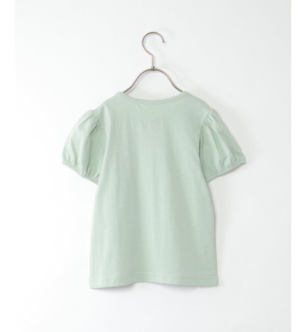 ikka kids「USAコットン パフスリーブプリントTシャツ（120~160cm）」|Tシャツ・カットソー|