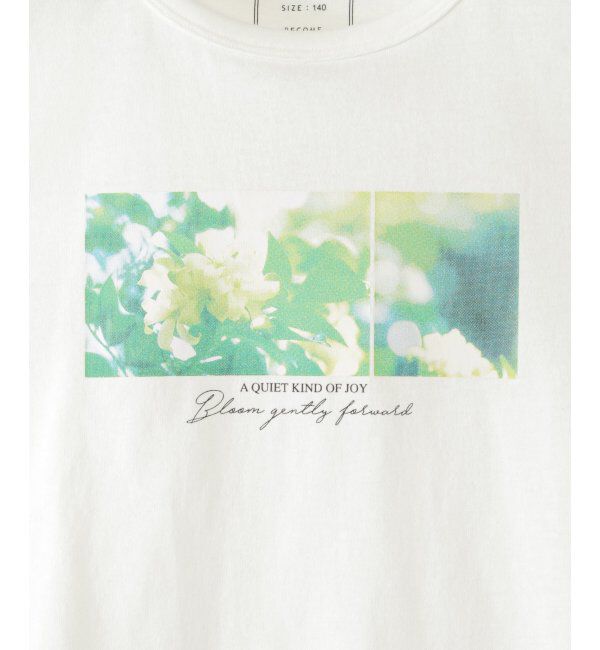 ikka kids「【親子コーデ】フォトロゴ脇レースアップ7分袖Tシャツ（120~160cm）」|Tシャツ・カットソー|