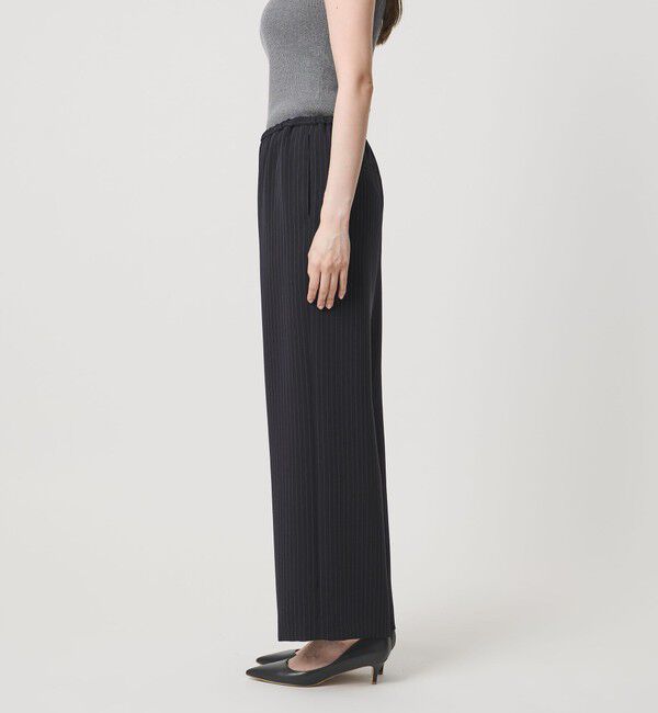 UNITED ARROWS「Drapy ピンストライプ イージーパンツ ‐ウォッシャブル‐」|スラックス|