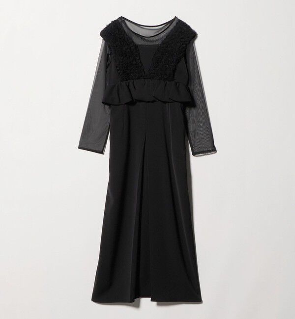 EMMEL REFINES「＜ANDRESD＞インナーセット フリル ワンピース＜ Select by EMMEL REFINES ＞」|ワンピース|BLACK