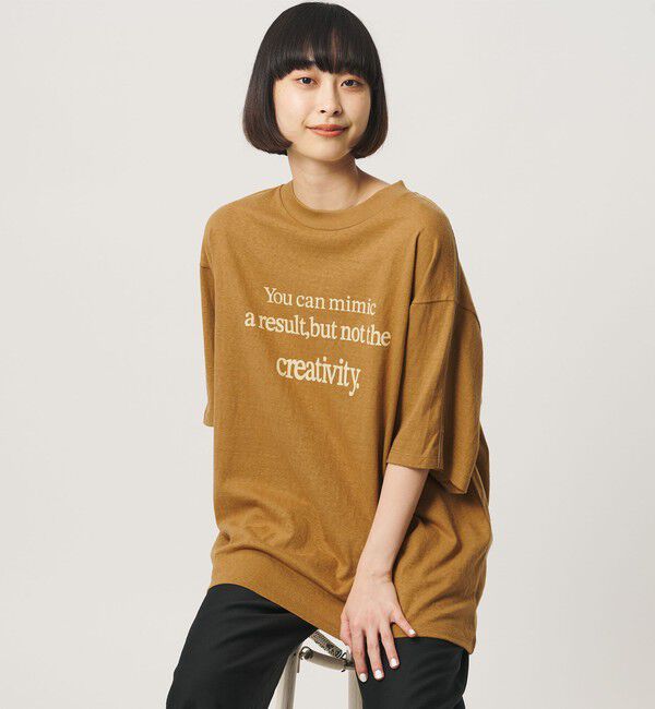 BEAUTY&YOUTH UNITED ARROWS「【別注】＜Americana＞プリント ビッグTシャツ」|Tシャツ・カットソー|