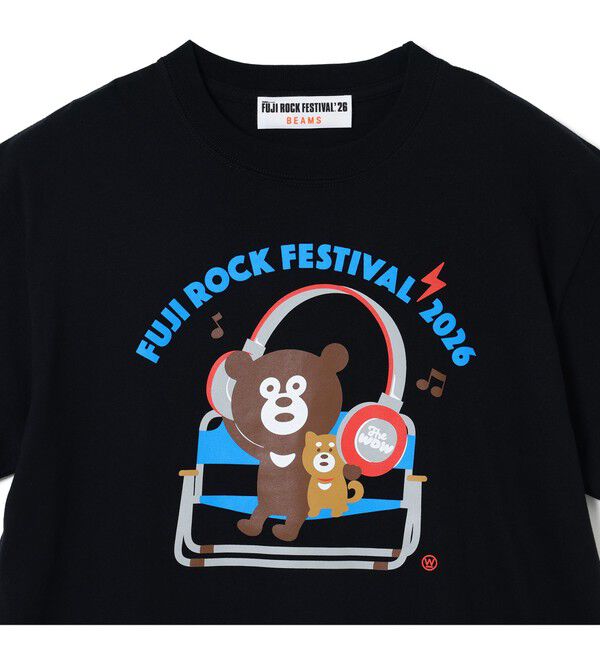 Ray BEAMS 「〈WOMEN〉FUJI ROCK FESTIVAL'26 / The Wonderful! design works. / BIG HEADPHONES BEAR TEE（WEB限定）」|Tシャツ・カットソー|