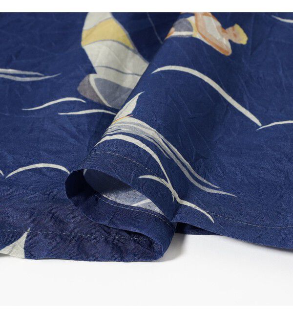 BEAMS PLUS「Open Collar Cupro Print」|シャツ・ブラウス|