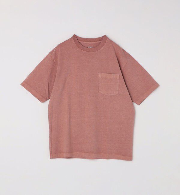 SHIPS「SHIPS: コットン USA クルーネック ポケット ピグメント Tシャツ」|Tシャツ・カットソー|