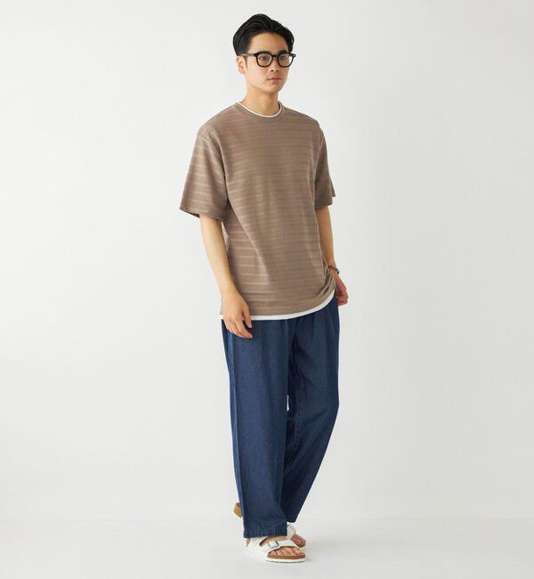 SHIPS Colors 「SHIPS Colors:フェイクレイヤード ボーダー Tシャツ」|Tシャツ・カットソー|