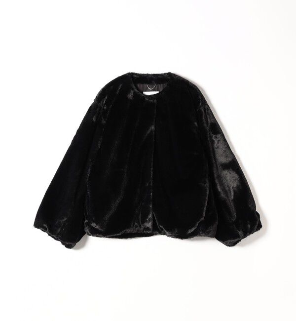 quaranciel「quaranciel: フェイクファー ノーカラー ショート ジャケット」|その他|