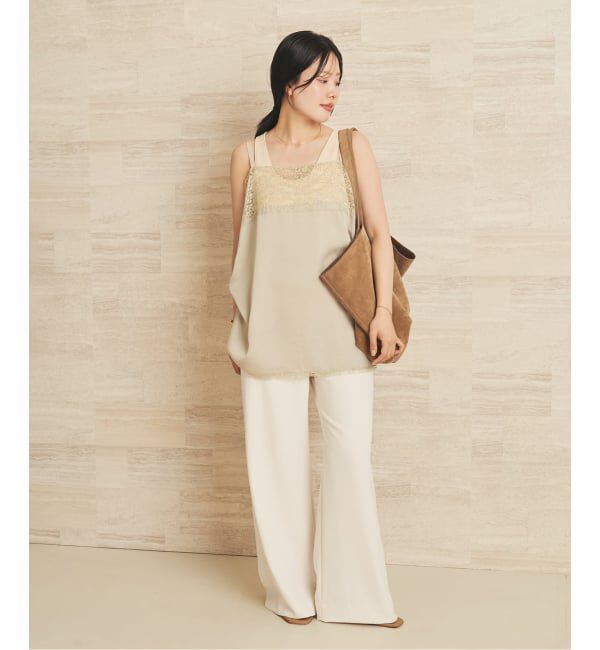 Plage「Linen mix lace キャミソール」|キャミソール|