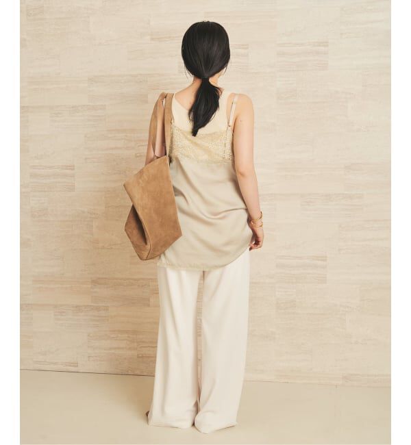 Plage「Linen mix lace キャミソール」|キャミソール|