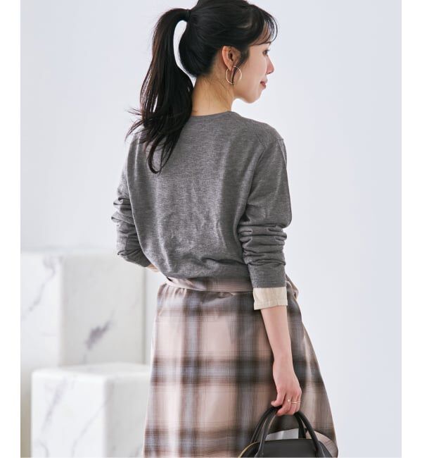 Plage「《一部店舗・WEB限定追加予約》CU WO Fine Knit New プルオーバー」|ニット・セーター|